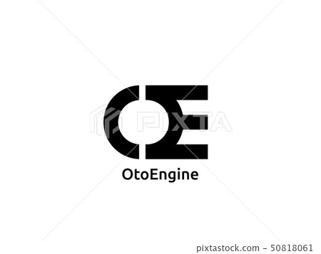abstract initial letter CE or OE logo concept 50818061