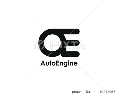 abstract initial letter AE or OE logo concept abstract initial letter AE or OE logo concept 50818067