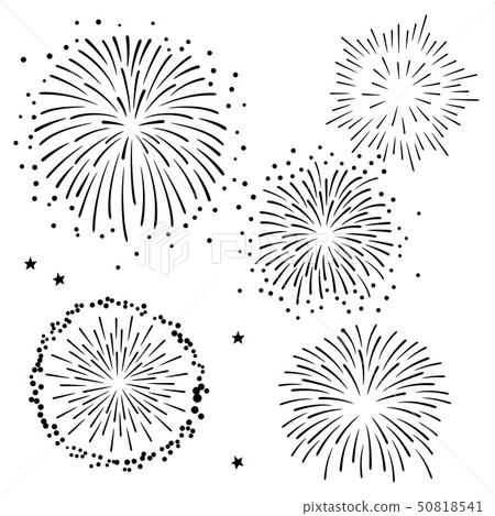 煙花例證設置了黑色 50818541