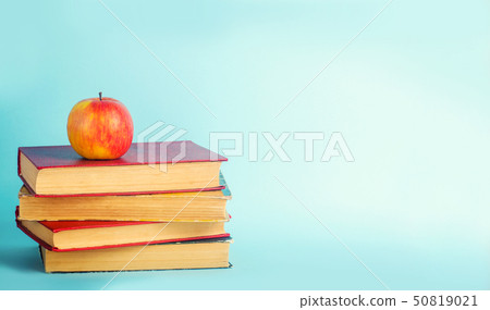 the concept of education. apple and books the concept of education. apple and books 50819021