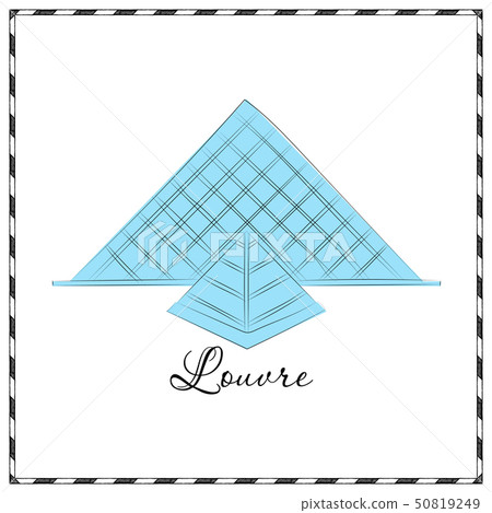 Louvre in Paris vector icon Louvre in Paris vector icon 50819249