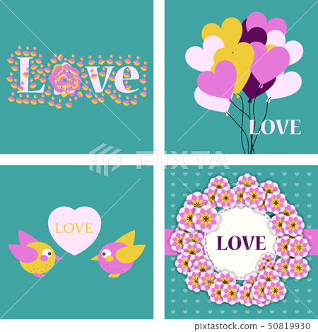 Big set of icons for Valentines day, Mothers day, wedding, love and romantic events Big set of icons for Valentines day, Mothers day, wedding, love and romantic events 50819930