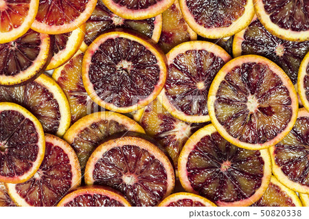 Background from sliced citrus oranges grapefruit l Background from sliced citrus oranges grapefruit l 50820338