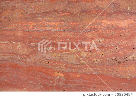 Natural red travertine texture in contrast tone. 50820494