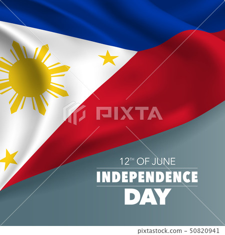 Philippines happy independence day greeting card, banner vector illustration 50820941
