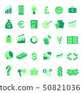 Set of vector business symbol icons. Isolated. 50821036