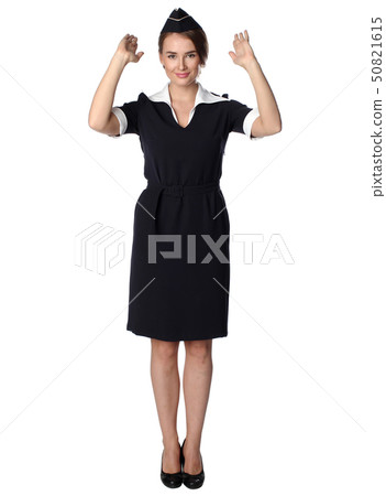 Air hostess in uniform Air hostess in uniform 50821615