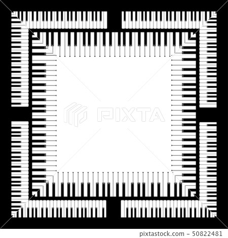 Piano Keyboard Illustration 50822481