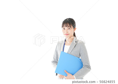 有文件的女商人 50824855