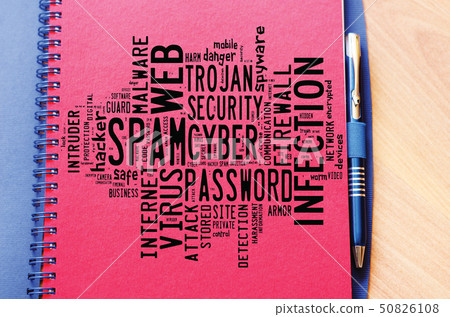 Spam word cloud collage Spam word cloud collage 50826108