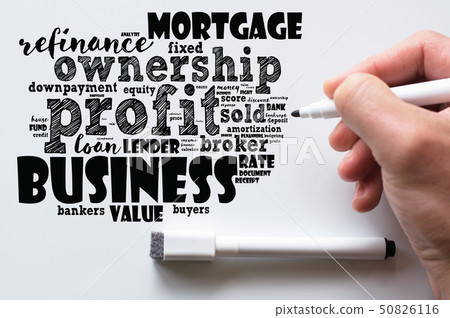 Profit word cloud collage 50826116