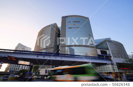 Tokyo cityscape in Japan I want to see the new Sukiya bridge and the flow of cars 50826348
