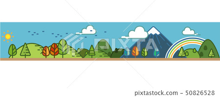 Natural park and good environment view illustrate. 50826528