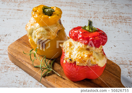 Paprika stuffing Paprika meat stuffed dish (farci) Paprika stuffing Paprika meat stuffed dish (farci) 50826755