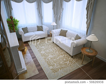 Living room with quality lighting 50826938