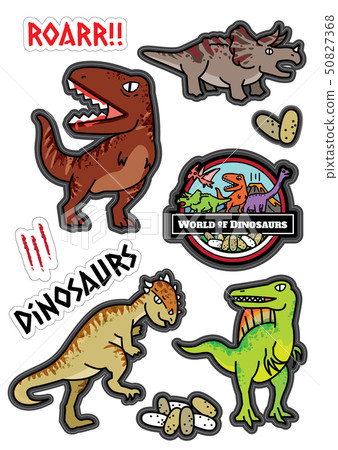 Dinosaurs cartoons clip art decorate collection. 50827368