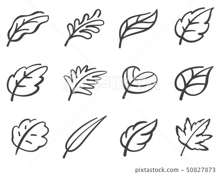 Leaves icon set. 50827873