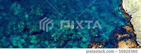 Coastline and turquoise sea 50828360