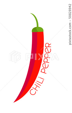 Chili pepper on white background Chili pepper on white background 50828942