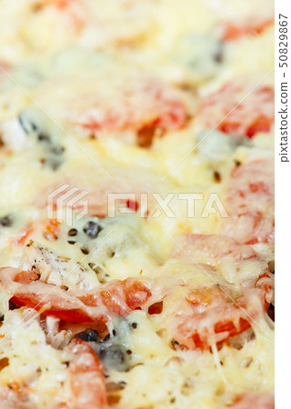 Fresh and fragrant pizza from oven 50829867