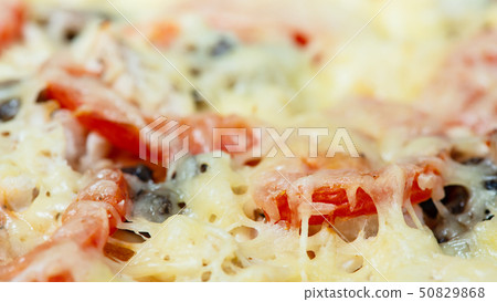 Fresh and fragrant pizza from oven Fresh and fragrant pizza from oven 50829868