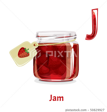 Vector Alphabet Letter J Jam Stock Illustration 50829927 Pixta