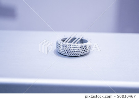 Object printed from metal powder on metal 3d printer. 50830467