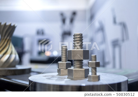 Object printed from metal powder on metal 3d printer. 50830512