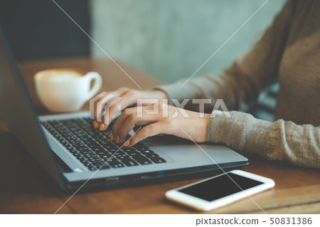 business woman freelance sitting using working business woman freelance sitting using working 50831386