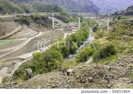 Gunma Prefecture Agatsuma-gun Naganohara-cho Yatsuba Dam construction site Gunma Prefecture Agatsuma-gun Naganohara-cho Yatsuba Dam construction site 50831464