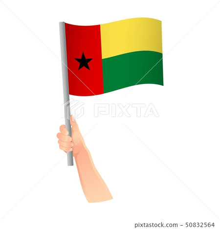 Guinea-Bissau flag in hand icon Guinea-Bissau flag in hand icon 50832564