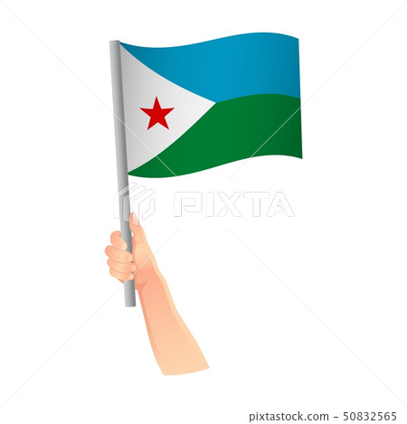 Djibouti flag in hand icon Djibouti flag in hand icon 50832565