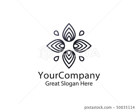 abstract leaf star sun logo. natural nature tree abstract leaf star sun logo. natural nature tree 50835114