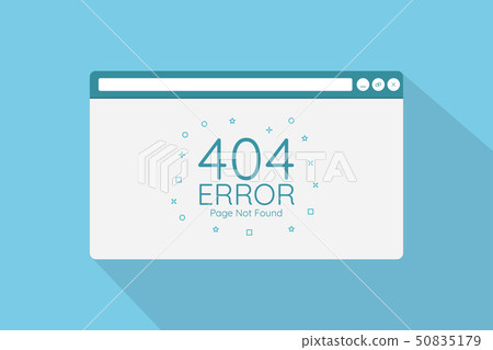 404 error page in browser screen with flat style 404 error page in browser screen with flat style 50835179