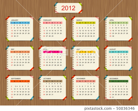 Vector calendar 2012 for your design 50836346
