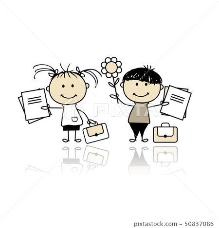 Children with school books Children with school books 50837086