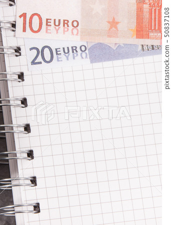 Notepad for notes and currencies euro 50837108