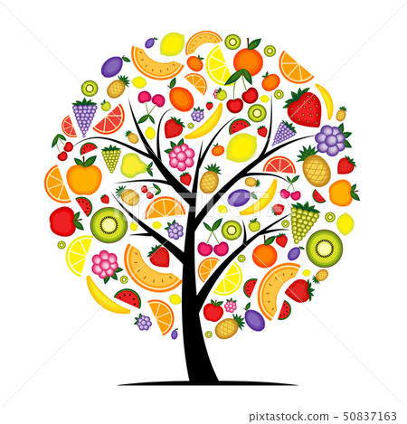 Energy fruit tree for your design  50837163