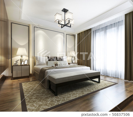 chinese modern bedroom suite in hotel  50837506