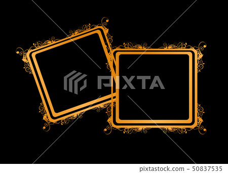 Couple of golden frames, insert your photos Couple of golden frames, insert your photos 50837535