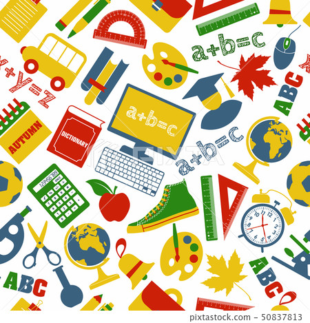 School seamless pattern 50837813