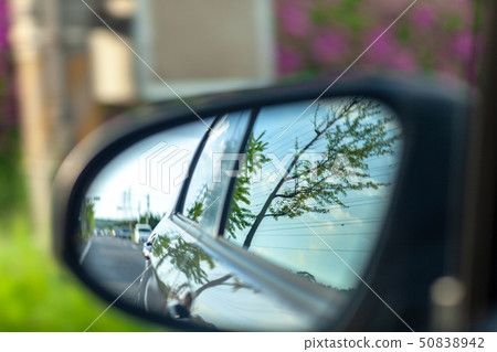 Rearview mirror Highway safe driving Life back Looking back Past drive Holiday relaxation Japan Rearview mirror Highway safe driving Life back Looking back Past drive Holiday relaxation Japan 50838942