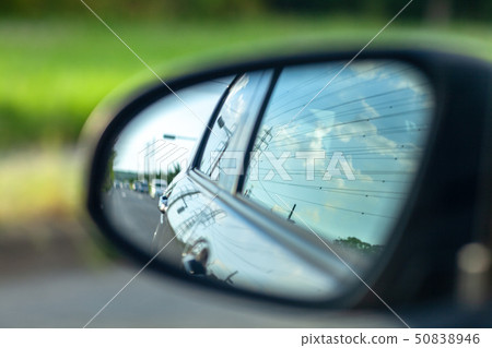 Rearview mirror Highway safe driving Life back Looking back Past drive Holiday relaxation Japan Rearview mirror Highway safe driving Life back Looking back Past drive Holiday relaxation Japan 50838946
