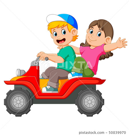 atv, boy, girl 50839970