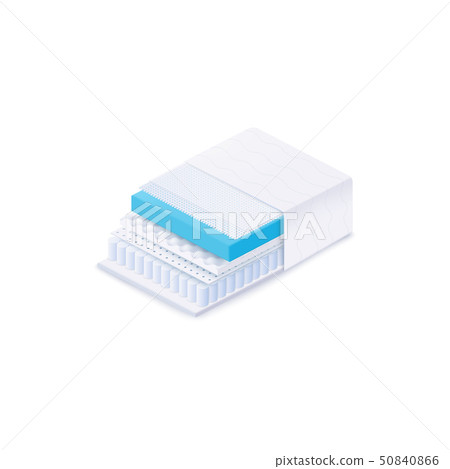 Orthopedic mattress layers material realistic style 50840866