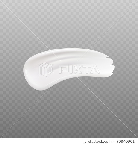White cream swatch, facial skin moisturizer or body lotion texture 50840901