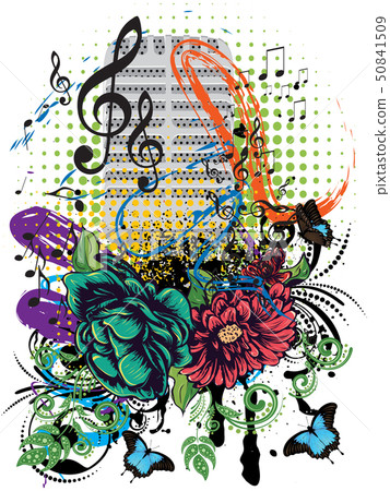 Vintage Microphone Grunge 50841509