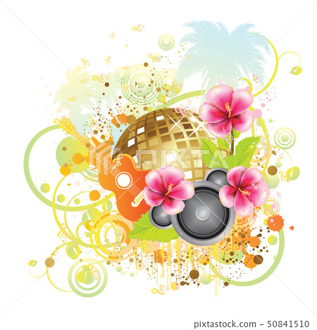 Tropical party poster 50841510