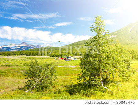 The Helicopter on Khodutka Volcano. South 50842476