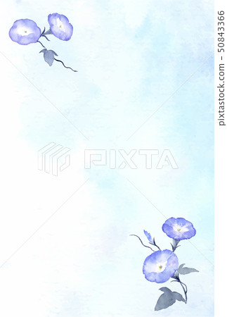 Summer Greeting Card Template Japanese Style Stock